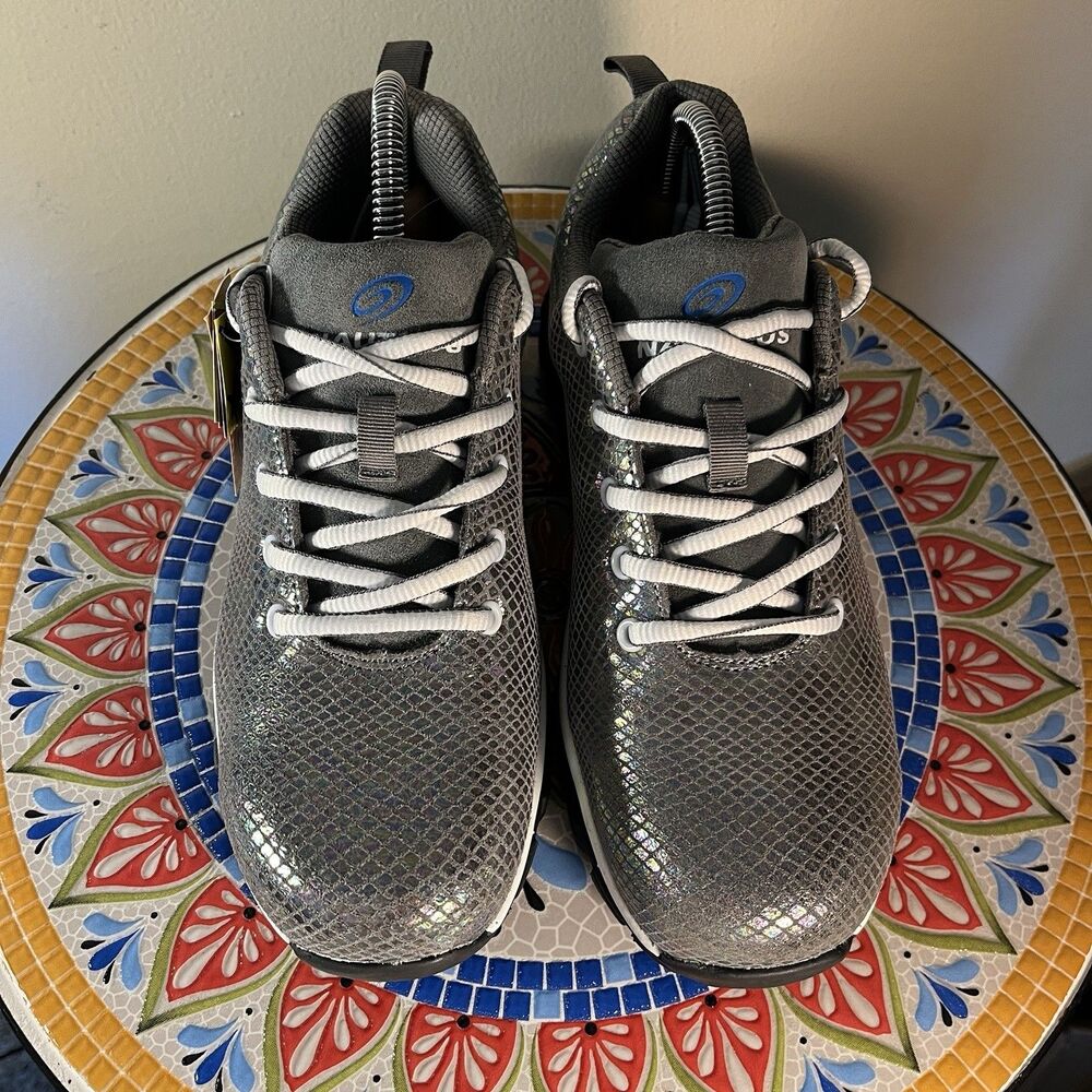 Nautilus Spark Safety Work Shoes Women’s Sz 8 Composite Toe Silver Holographic